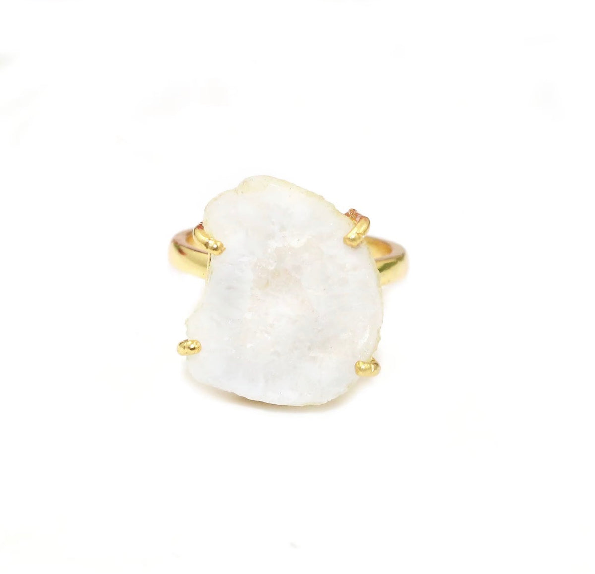 Chunky 24k True Vermeil Pearl Ring