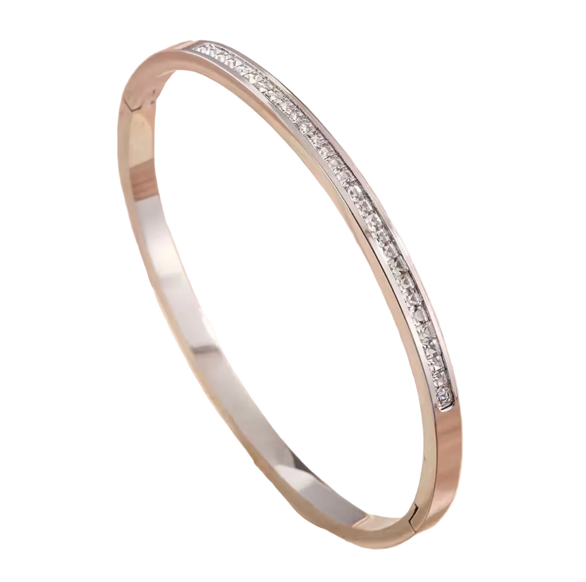 Linear Moissanite Bangle