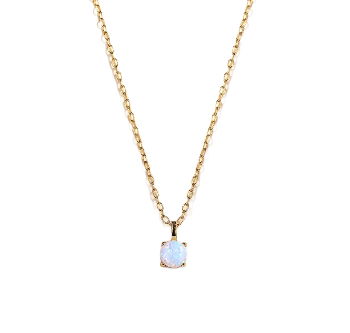 Minimalist Opal Necklace