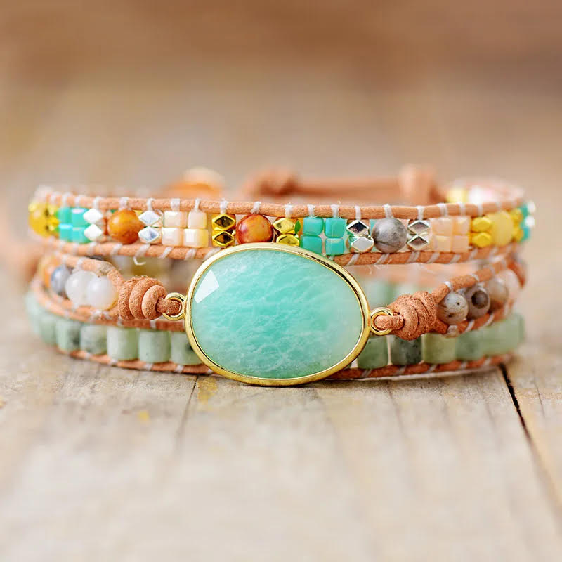 Aqua Wrap Bracelet