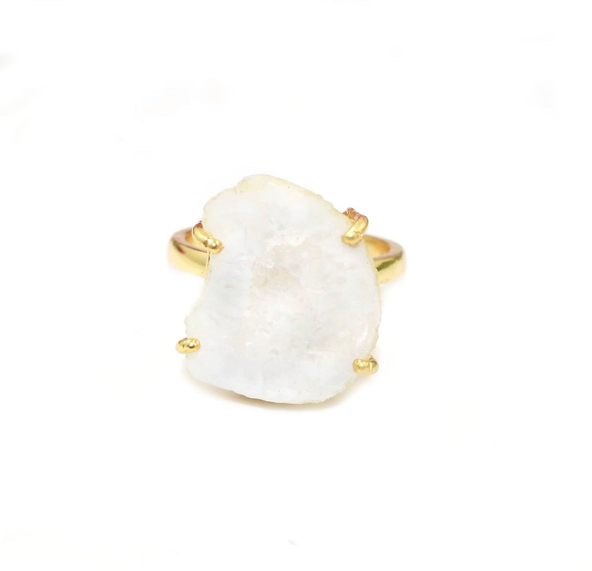 Chunky 24k True Vermeil Pearl Ring
