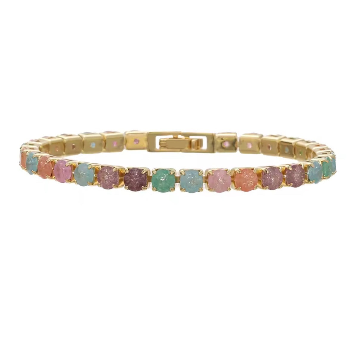 Candy Tourmaline Tennis Bracelet