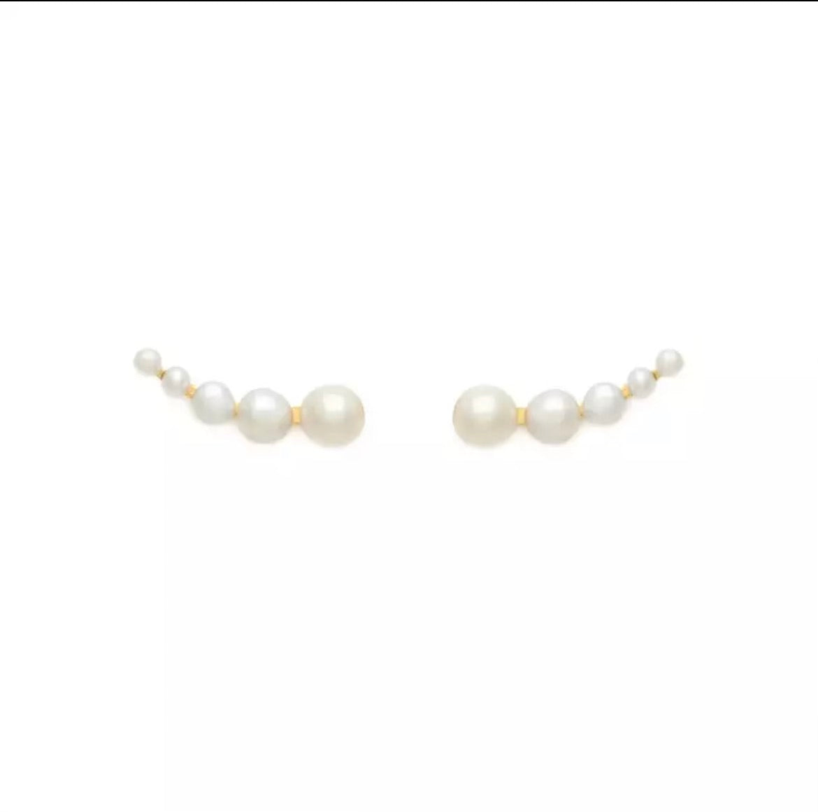 Fresh Water Pearl Climber Earrings