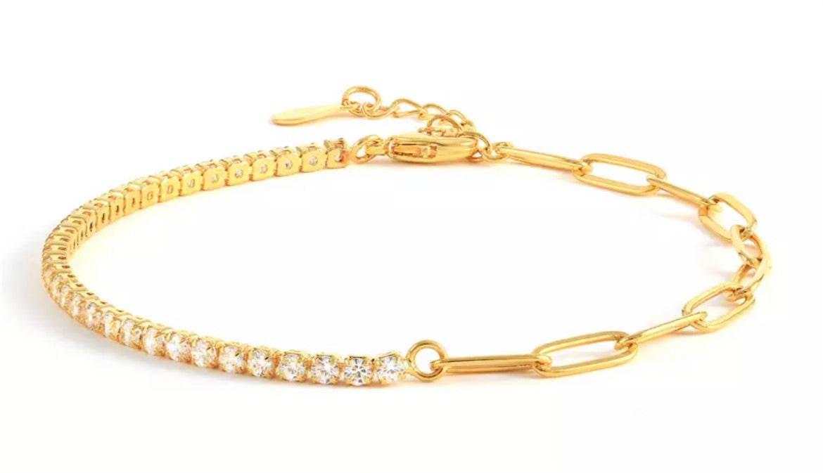 Pave Quartz Tennis Bracelet