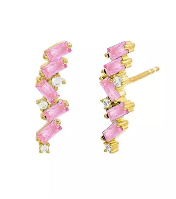 Pink Tourmaline Earrings