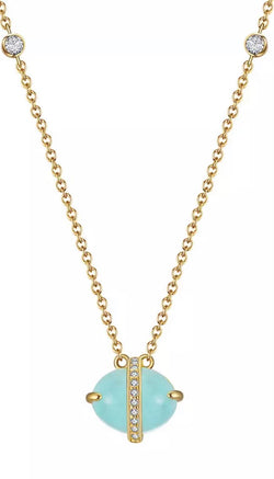 Aquamarine & Quartz Necklace