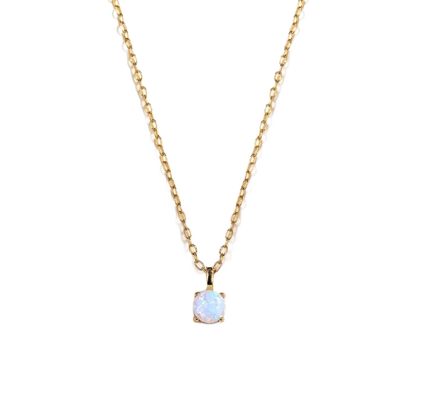 Minimalist Opal Necklace